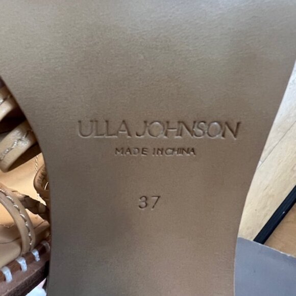 Ulla Johnson Cora Seashell Strappy Sandals Size 37 - Picture 5 of 5